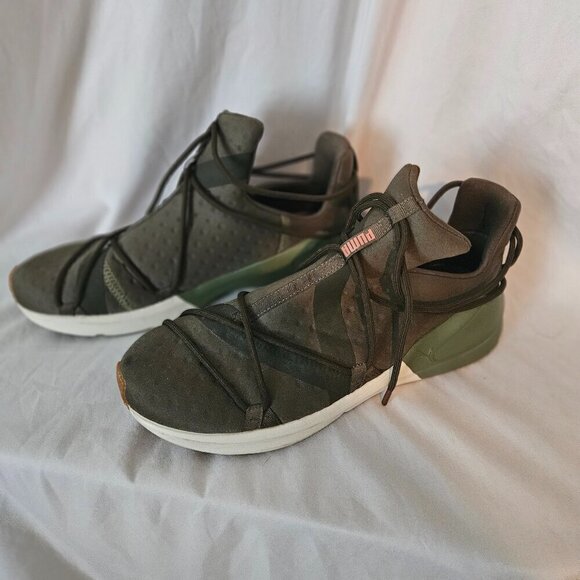 Army Green Puma Fierce VR Ropes Women Training Sneakers  Size 9.5 Women - Picture 1 of 6